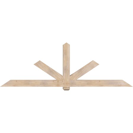 Ekena Millwork Kennewick Smooth Timber Gable Bracket, Douglas Fir, 108"W x 36"H x 5 1/2"D x 5 1/2"F, 8/12 Pitch GBW108X36X0606KEN00SDF